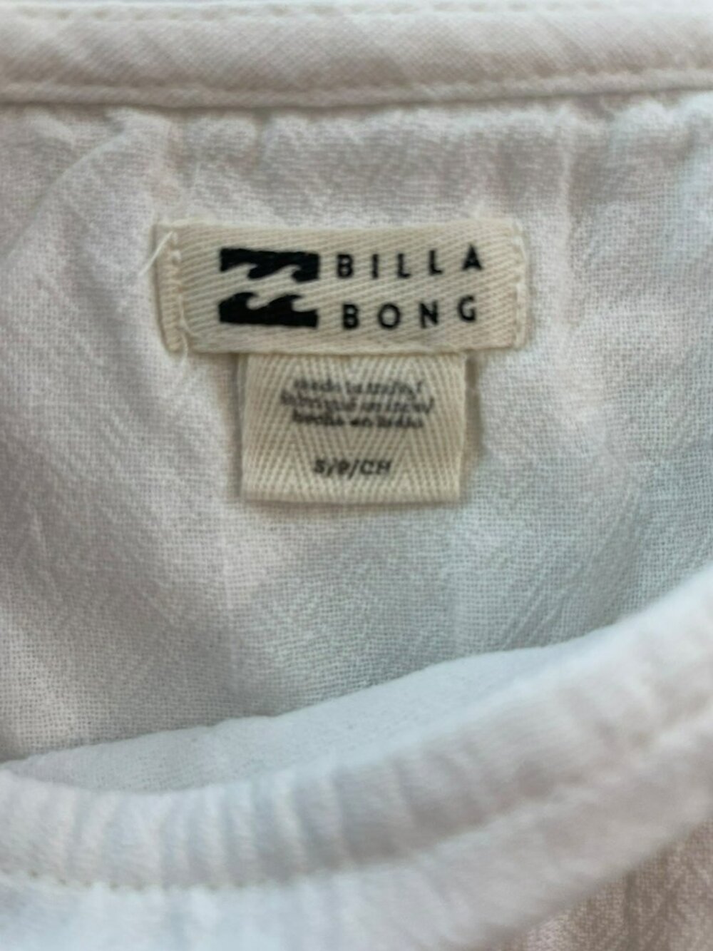 Billabong Open Skies Woven Tank Top White Sleeveless Square Neck Wmn's Sz S NWT - Picture 7 of 7